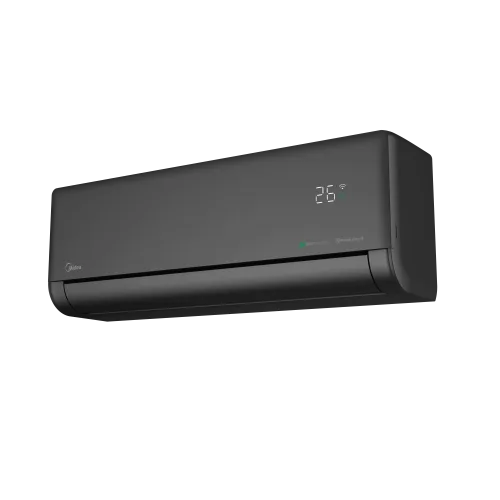 Инверторен стенен климатик с изкуствен интелект Midea Solstice Matte Black Al EZB-12RD6-I/EZB-12RD6-O - снимка 2